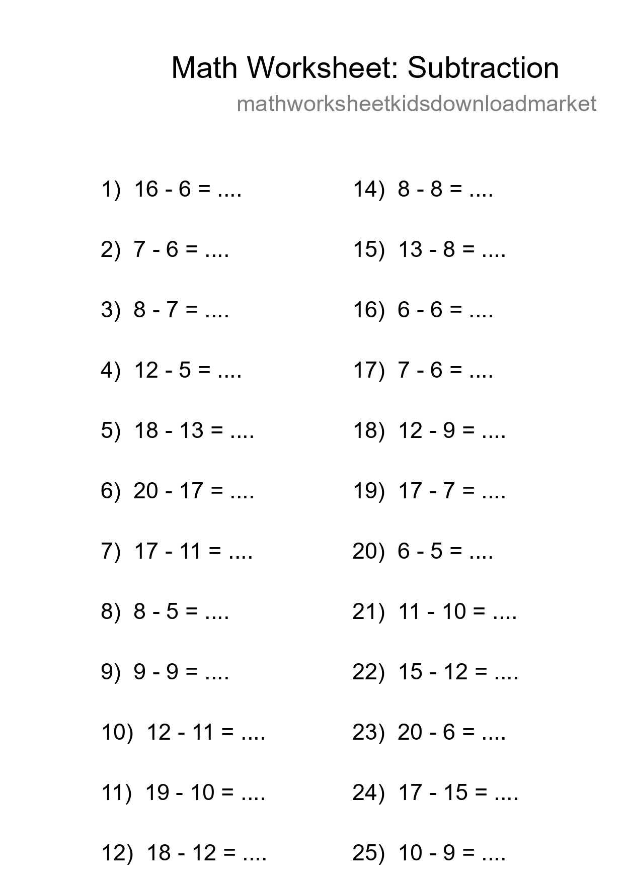 Free 26 Subtraction Math Worksheet For Grade 2 With Answers - Part 217
