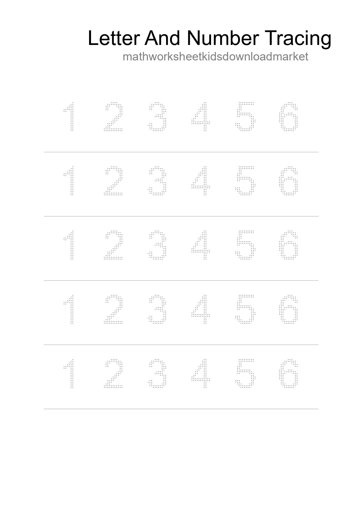 Printable Tracing Worksheet For Kids - Part 197