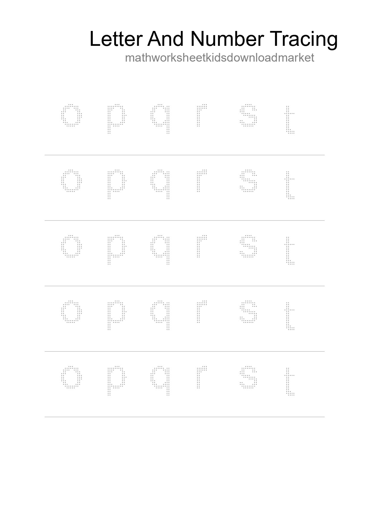 Printable Tracing Worksheet For Kids - Part 76